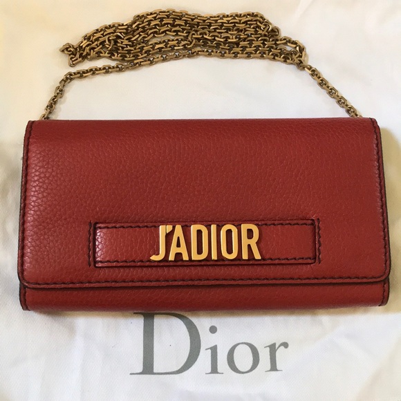 ❤️Dior WOC Long Wallet/purse - Rusty Red❤️ - Picture 1 of 7